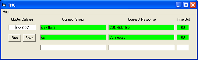 Connect script